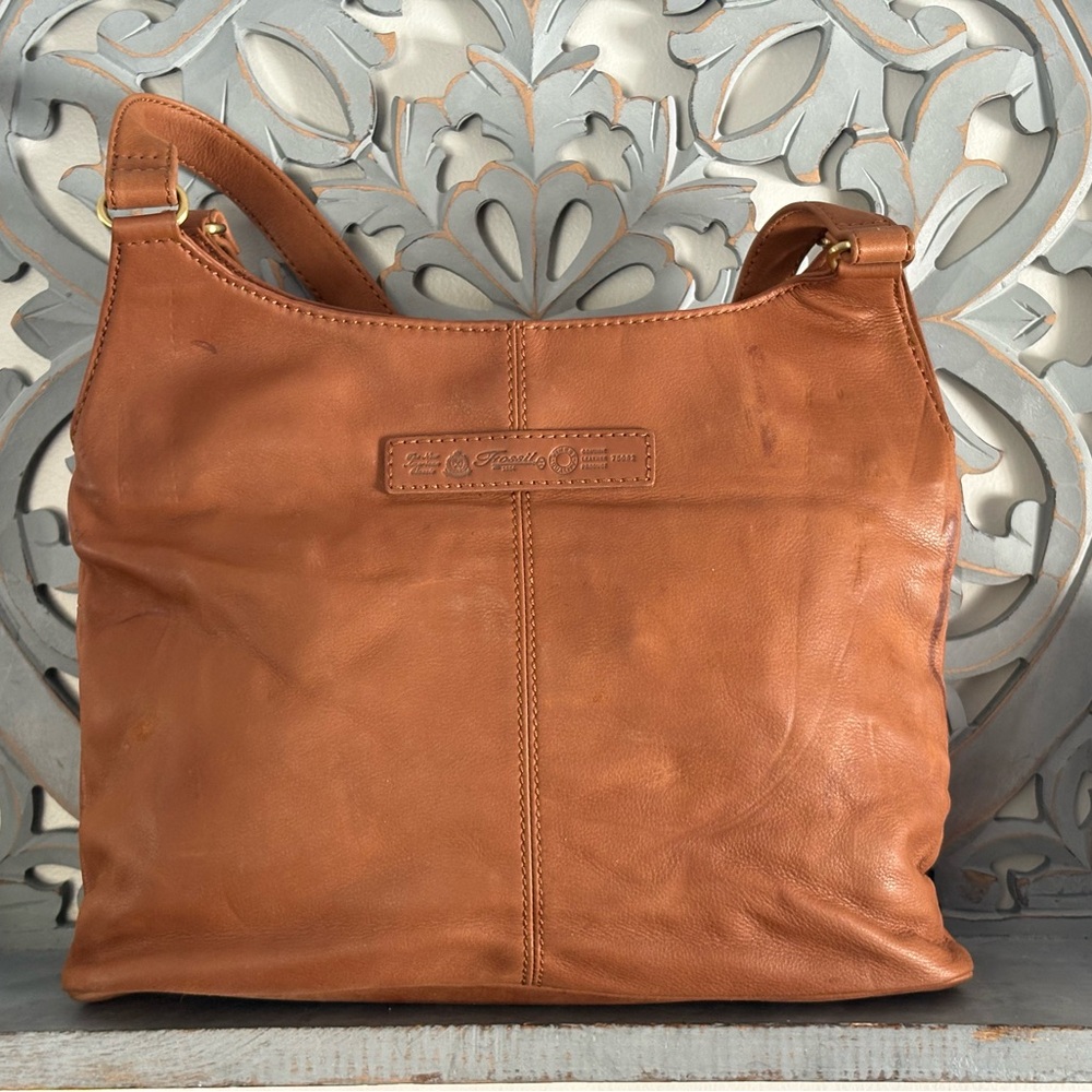 Vintage 1990’s Fossil Large Brown Leather Bag
